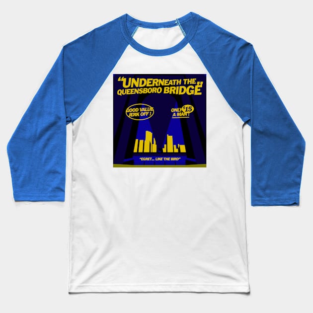 Norm Macdonald Podcast : Underneath The Queensboro Bridge Baseball T-Shirt by Comedy and Poetry